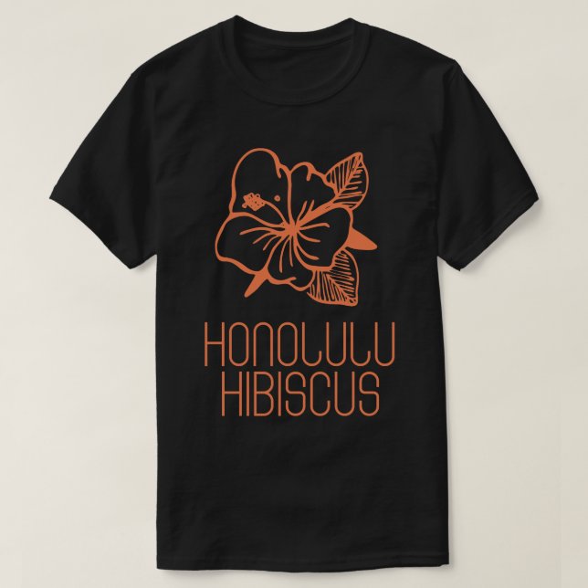 Honolulu Hibiscus TShirt T Shirt (Design framsida)