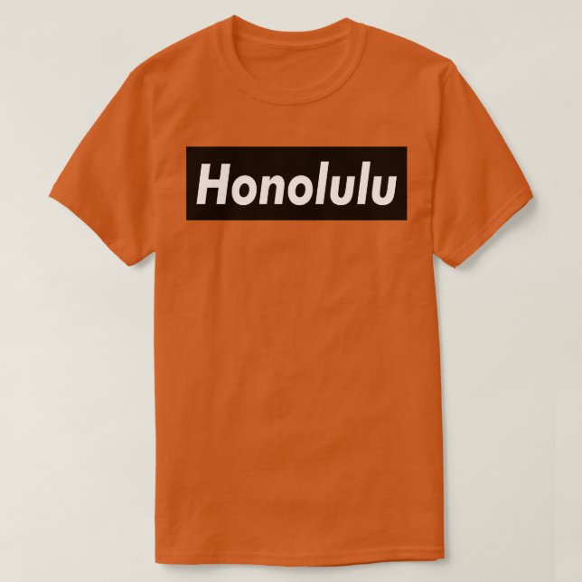 Honolulu Kött Brown T Shirt (Design framsida)