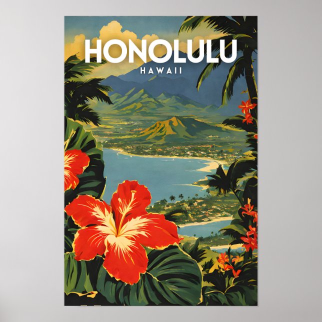 Honolulu Nostalgic Poster (Framsidan)