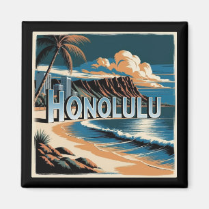Honolulu O'aho Hawaii Magnet