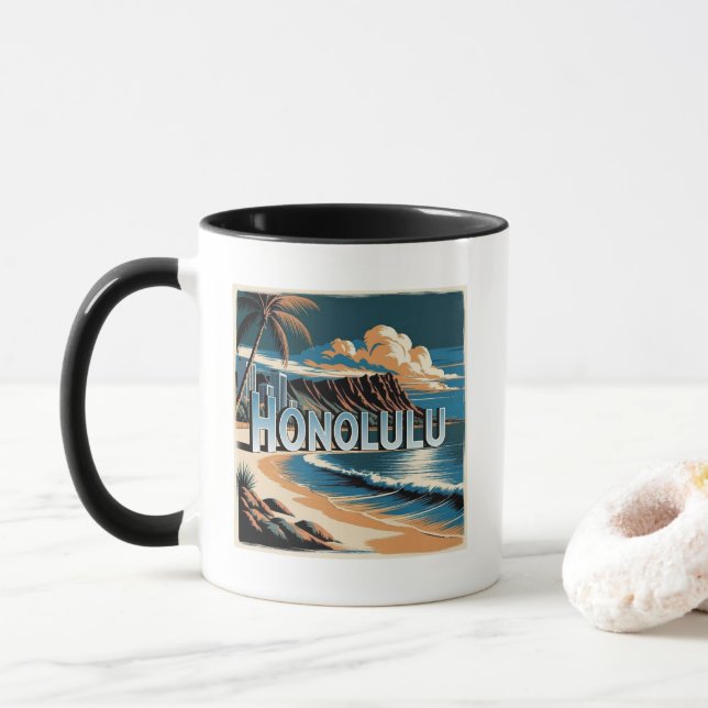 Honolulu O'aho Hawaii Mugg (Med munk)
