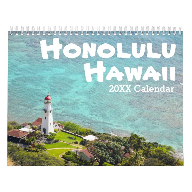 Honolulu, Oahu, Hawaii Photography Seaside Kalender (Omslag)