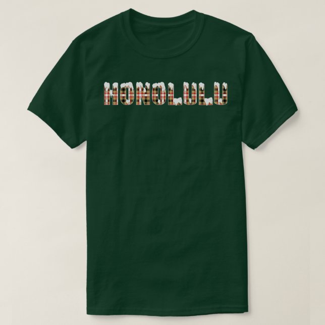 Honolulu Snö T Shirt (Design framsida)