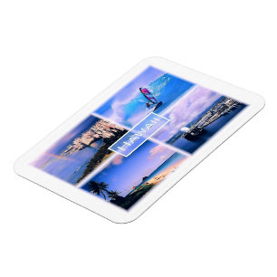 Honolulu view - Perouse - Lanikai Beach Oahu - Magnet