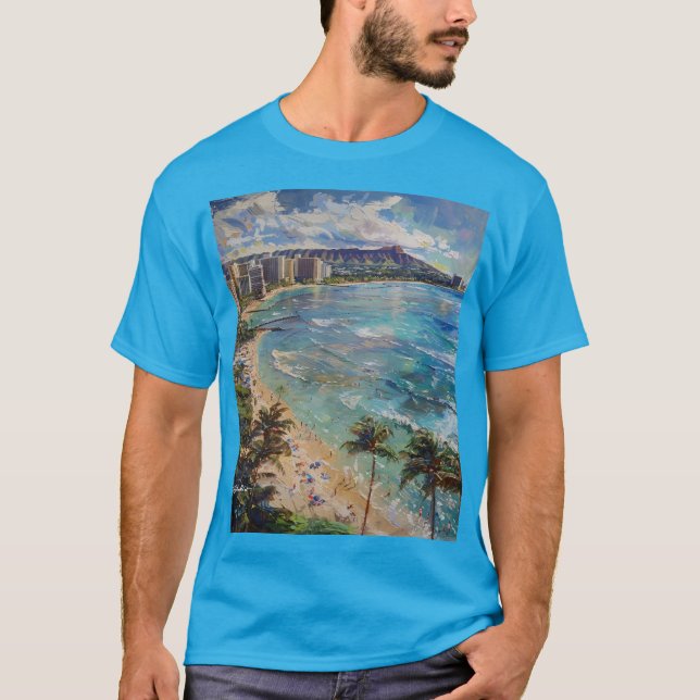 Honolulu Views T Shirt (Framsida)