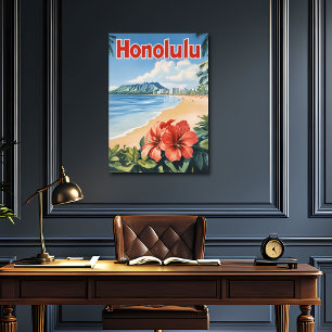 Honolulu Vintage resor Poster