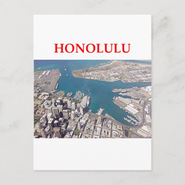 honolulu vykort (Framsida)