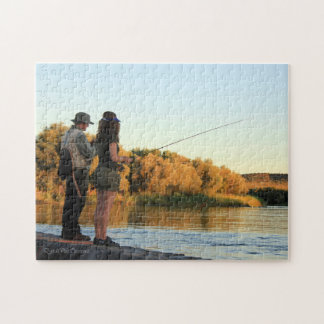 Honom och henne fiske pussel