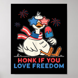 Honom om du Kärlek Freedom American Goose Independ Poster