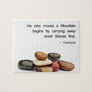 "Honom som flyttningar ett berg… "(Confucius) Pussel