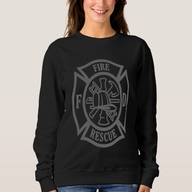 Honor and Courage Firefighter Fire Dept Fire Truck T Shirt (Framsida)