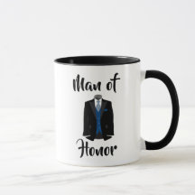 Honor Blue Tuxedo Bröllop Coffee Mugg
