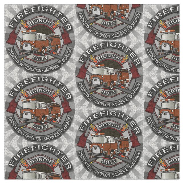 Honor Firefighter Fabric Tyg (Närbild)