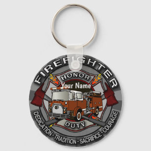Honor Firefighter-nyckelkedjor Nyckelring