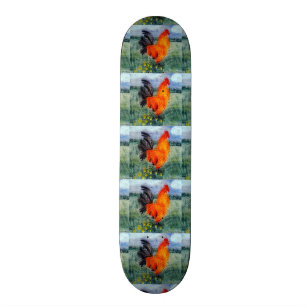 Hönor för lantgårdfågeltupp mini skateboard bräda 18,7 cm
