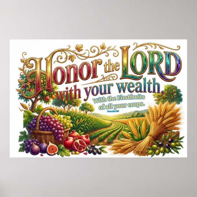 Honor God First With Your Wealth Always Poster (Framsidan)
