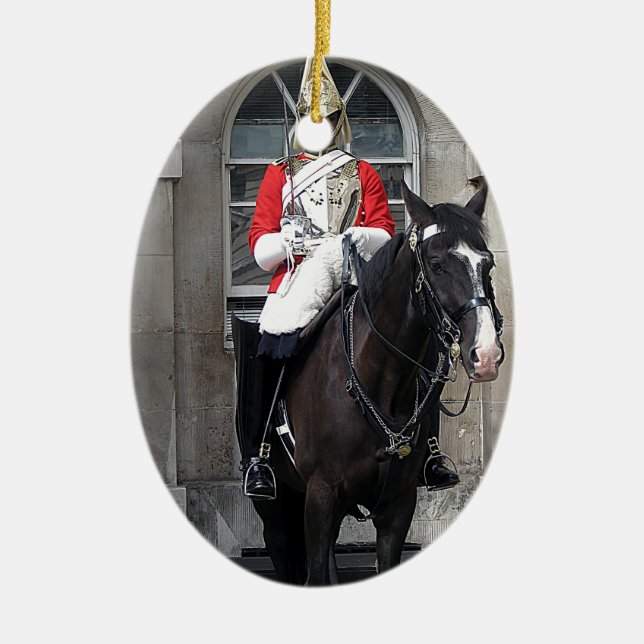 Honor Guard på Horse London Julgransprydnad Keramik (Framsidan)