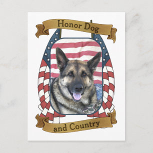 Honor Hund och Land Vykort