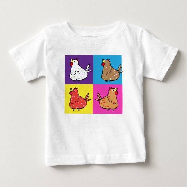 Hönor kvadrerar - babyskjortan t-shirt (Framsida)
