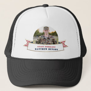 Honor Military Service Photo Truckerkeps