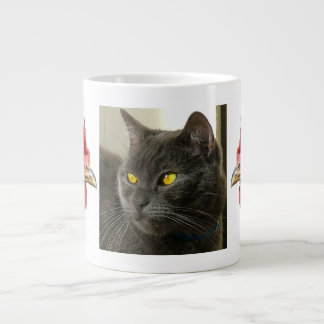 Hönor och katt jumbo mugg