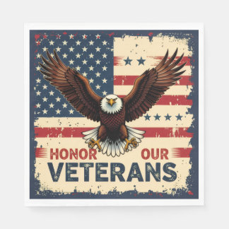  Honor Our Veterans Standard Luncheon Napkins Pappersservett