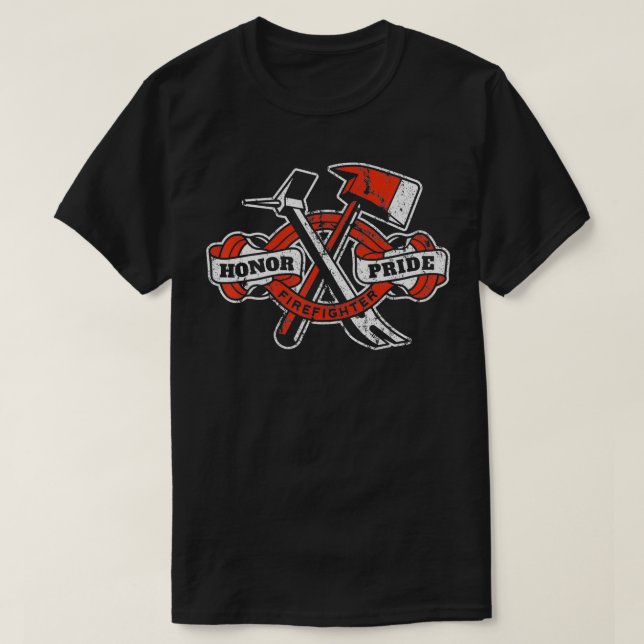 Honor Pride Firefighter Ae Halligan Fireman Fire R T Shirt (Design framsida)