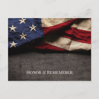 Honor & Remember minnesdags vykort