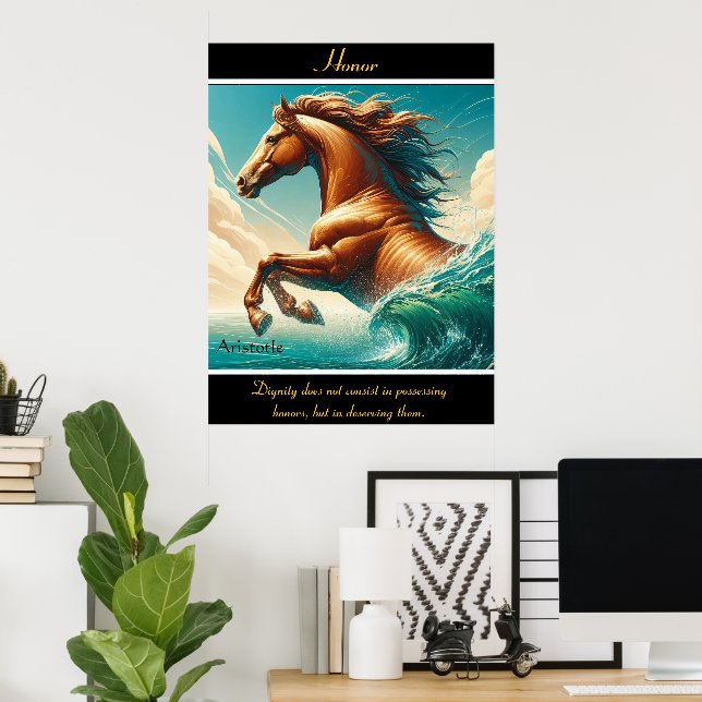 Honor Rides through Turkvoise Grace Poster (Hemmakontoret)
