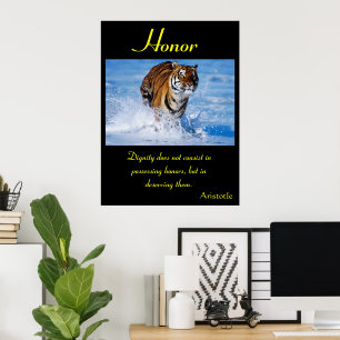 Honor Rises Amidst Nature's Raw Splendor Poster