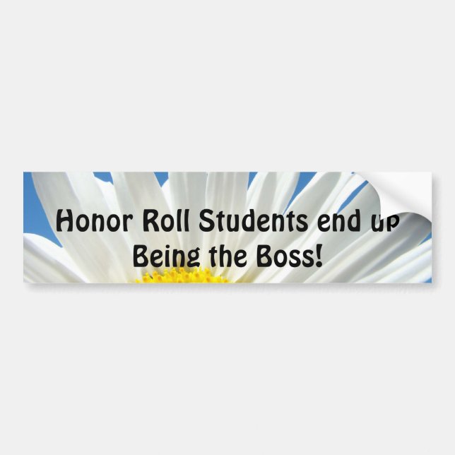 Honor Roll Studenter blir till slut Chef! Bildekal (Framsidan)