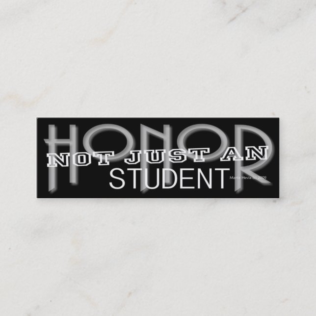 Honor Student - Social-personkort för media (Framsida)