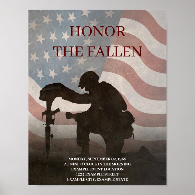 Honor The Fallen Poster (Framsidan)