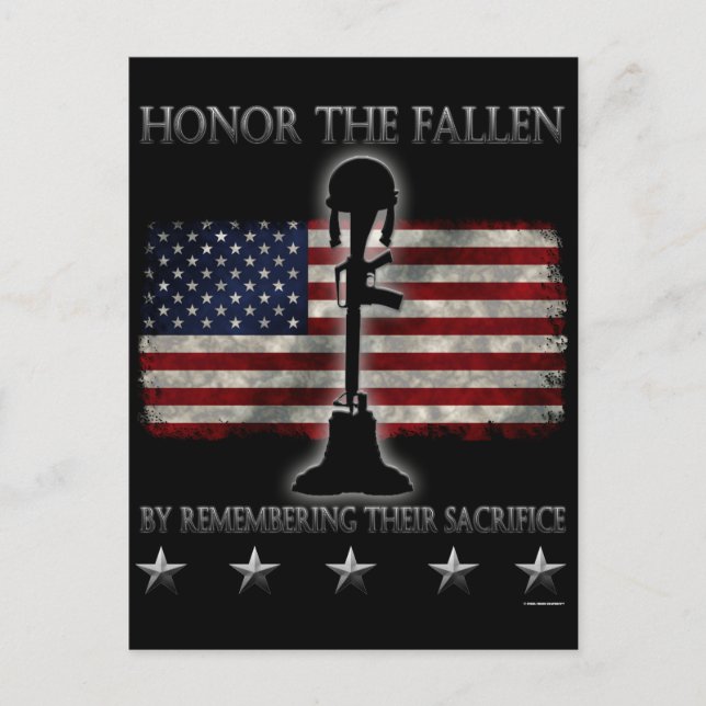 Honor The Fallen Vykort (Framsida)