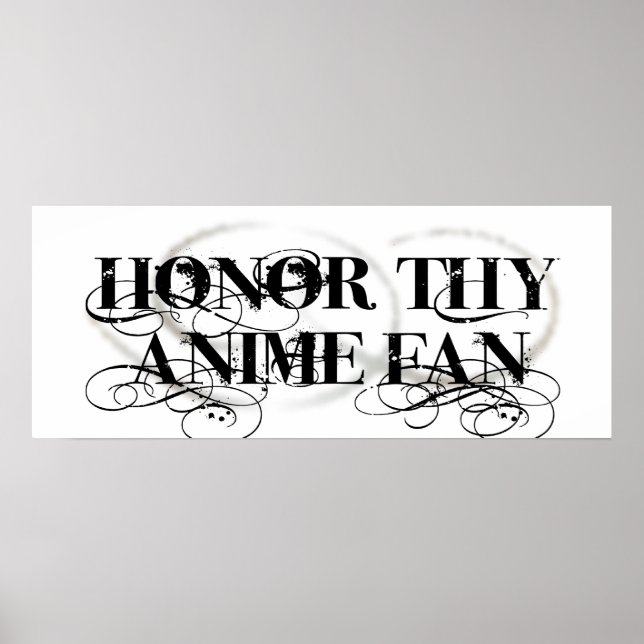 Honor Thy Anime Fläkt Poster (Framsidan)