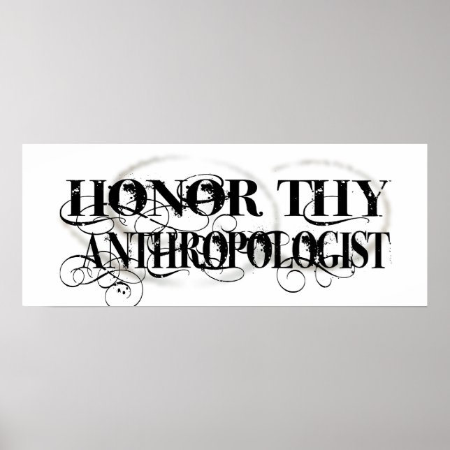 Honor Thy Antropolog Poster (Framsidan)