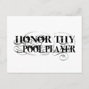 Honor Thy Bassäng Player Vykort