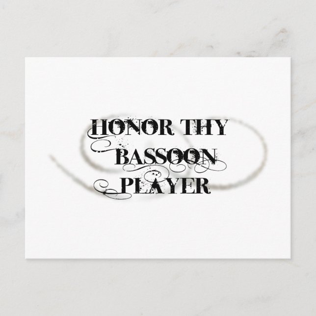 Honor Thy BasSnart Player Vykort (Framsida)
