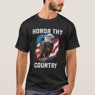 Honor Thy Land American Örn America USA T Shirt