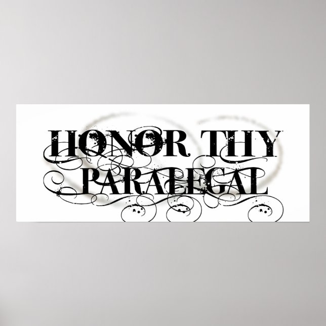 Honor Thy Paralegal Poster (Framsidan)
