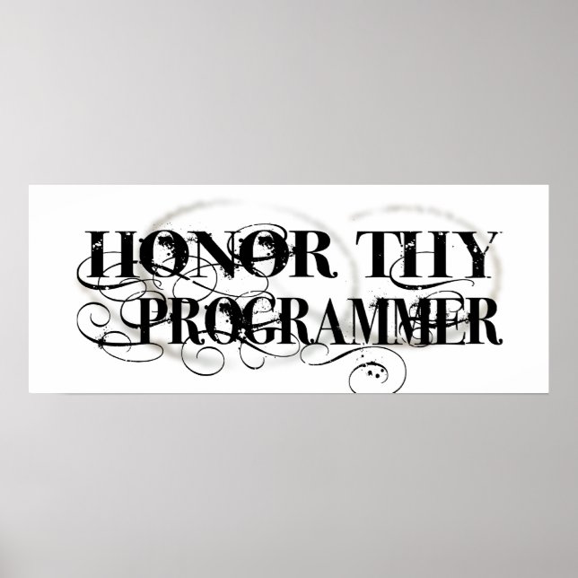 Honor Thy Programmer Poster (Framsidan)