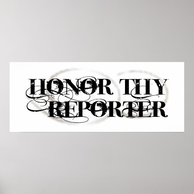 Honor Thy Reporter Poster (Framsidan)