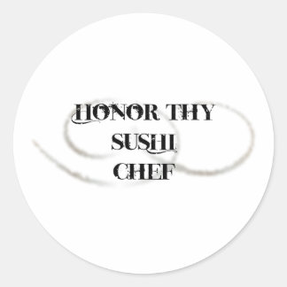 Honor Thy Sushi Chef Runt Klistermärke