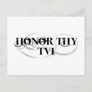 Honor Thy TVI Vykort