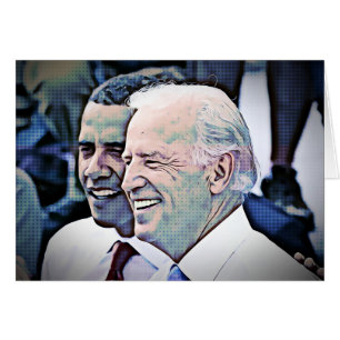 Honor, värdighet och klass, Obama och BIden Card Hälsningskort