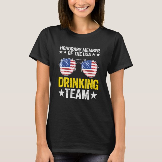 Honorär medlem av USA:s dricksgrupp American T Shirt (Framsida)