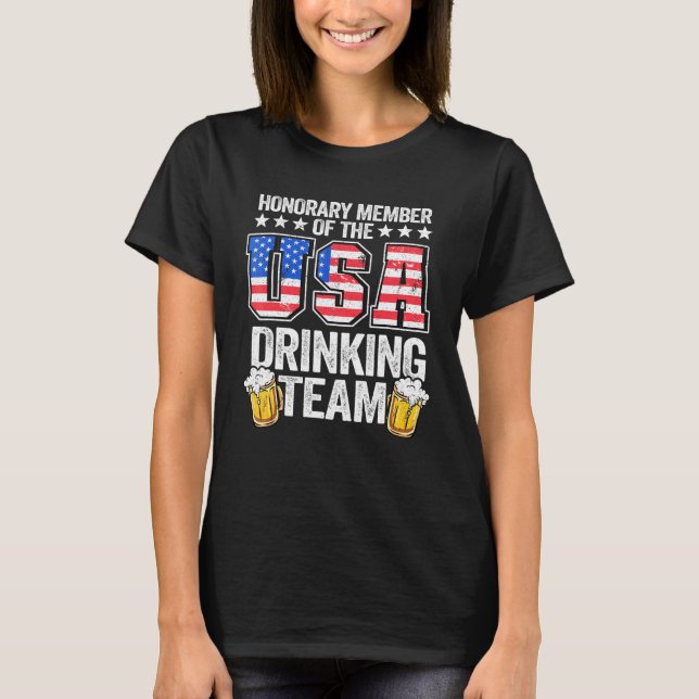 Honorär medlem av USA:s dricksgrupp American T Shirt (Framsida)