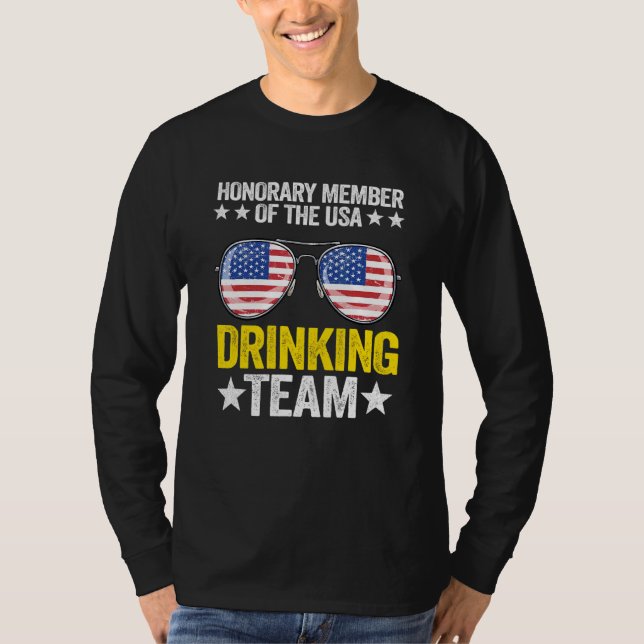 Honorär medlem av USA:s dricksgrupp American T Shirt (Framsida)