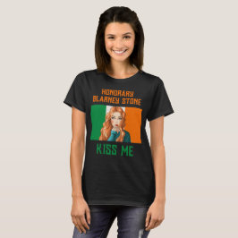 HONORARY BLARNEY STONE IRISH LASS KISS MIG T SHIRT