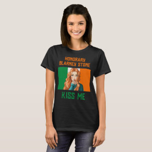 HONORARY BLARNEY STONE IRISH LASS KISS MIG T SHIRT